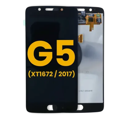 LCD Assembly Without Frame For Motorola Moto G5 (XT1672 / 2017) (Refurbished) (Black)