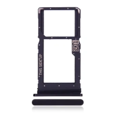 Лоток SIM (одна SIM) для Motorola Moto G8 Power / Moto G Power (XT2041 / 2020) (Genuine OEM) (Smoke Black)