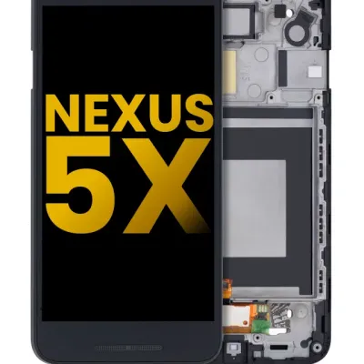 Дисплейний модуль з рамкою для Nexus 5X (Refurbished) (чорний)