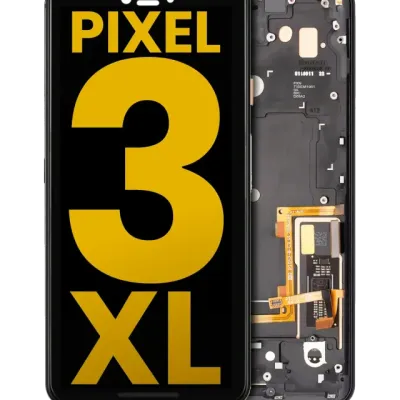 OLED Assembly With Frame For Google Pixel 3 XL (Refurbished) (Just Black)