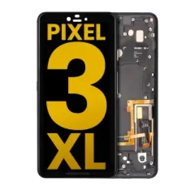 Дисплейний модуль (OLED) з рамкою для Google Pixel 3 XL (Refurbished) (Just Black)