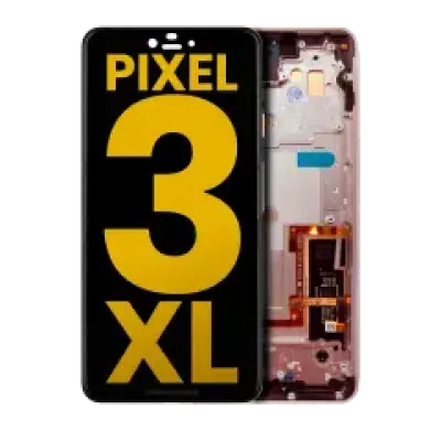 Дисплейний модуль (OLED) з рамкою для Google Pixel 3 XL (Refurbished) (Pink)