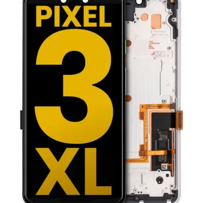 Дисплейний модуль (OLED) з рамкою для Google Pixel 3 XL (Refurbished) (Clearly White)