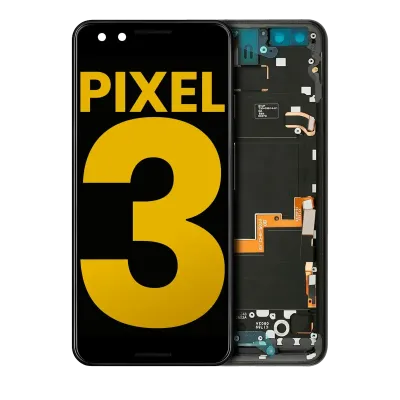 OLED Assembly With Frame For Google Pixel 3 (Refurbished) (Just Black)