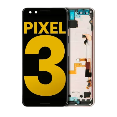 OLED Assembly With Frame For Google Pixel 3 (Refurbished) (Pink)