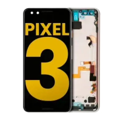Дисплейний модуль (OLED) з рамкою для Google Pixel 3 (Refurbished) (Pink)