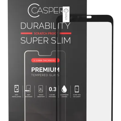 Casper Tempered Glass for Google Pixel 3 (Retail Packaging) (Clear)