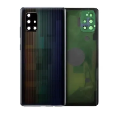 Задня кришка зі склом камери для Samsung Galaxy A71 5G (A716U / 2020) (Service Pack) (Prism Cube Black)
