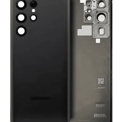 Задня кришка зі склом камери для Samsung Galaxy S22 Ultra (Service Pack) (Phantom Black)