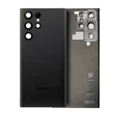 Задня кришка зі склом камери для Samsung Galaxy S22 Ultra (Service Pack) (Phantom Black)