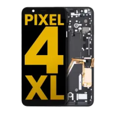 Дисплейний модуль OLED з рамкою для Google Pixel 4 XL (Refurbished) (Clearly White Power Button)