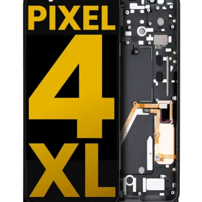 OLED Assembly With Frame For Google Pixel 4 XL (Refurbished) (Pink Power Button)