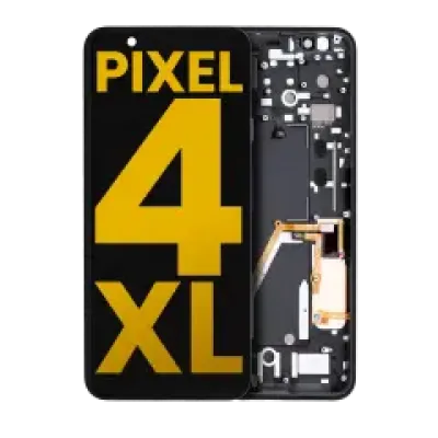 Дисплейний модуль OLED з рамкою для Google Pixel 4 XL (Refurbished) (Pink Power Button)