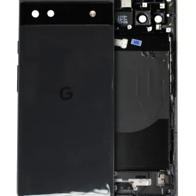 Задній корпус для Google Pixel 6a (Used OEM Pull: Grade B/C) (Charcoal)