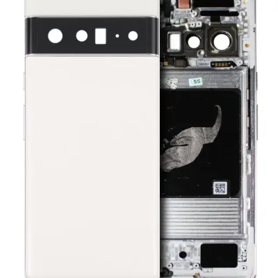 Back Housing For Google Pixel 6 Pro (Used OEM Pull: Grade A) (Cloudy White)