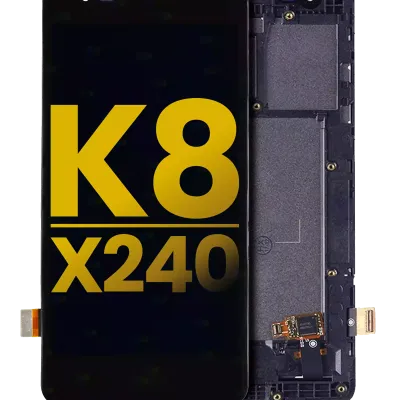 Дисплейний модуль для LG K8 (2017) / Aristo (International Version) з рамкою (Refurbished) чорний