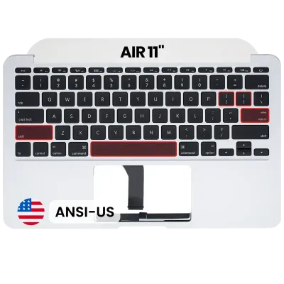 Top Case with Keyboard (ANSI US) For MacBook Air 11" A1465 (2013-2015) (Used OEM Pull: Grade B/C)