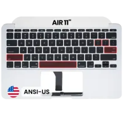 Топкейс з клавіатурою (ANSI US) для MacBook Air 11" A1465 (2013-2015) (Used OEM Pull: Grade B/C)