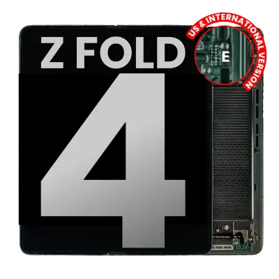 Дисплейний модуль внутрішній (OLED) з рамкою для Samsung Galaxy Z Fold 4 5G (US & International) (Used OEM Pull: Grade B/C) (Gray Green)