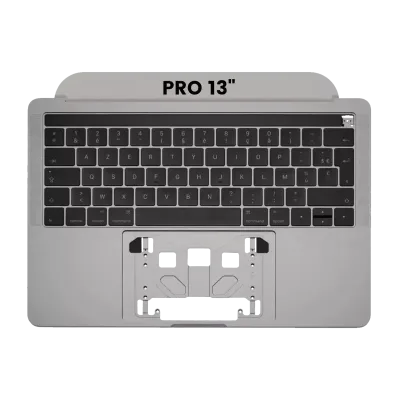 Top Case with Keyboard (ISO UK) and Trackpad For MacBook Pro 13" A1706 (2016-2017) (Used OEM Pull: Grade A) (Space Gray)