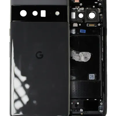 Back Housing For Google Pixel 6 Pro (Used OEM Pull: Grade B/C) (Stormy Black)
