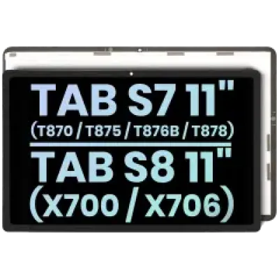 Дисплейний модуль для Samsung Galaxy Tab S7 11" (T870 / T875 / T876B / T878) (2020) / Tab S8 11" (X700 / X706) (2022) (LCD, Without Frame, Service Pack, усі кольори)