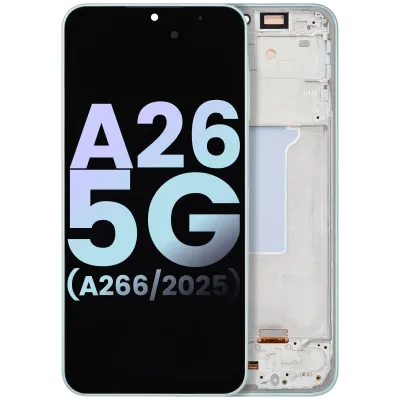 Дисплейний модуль для Samsung Galaxy A26 5G (A266 / 2025) (OLED, With Frame, Compatible, Service Pack, Mint)