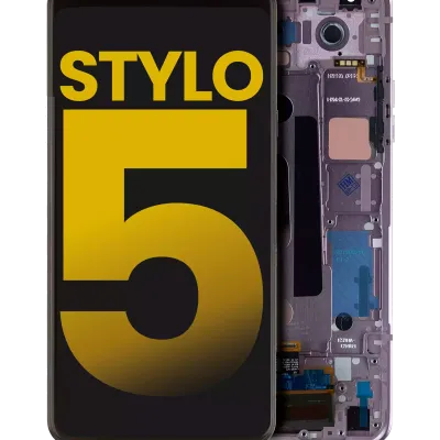 Дисплейний модуль (LCD) з рамкою для LG Stylo 5 (Refurbished) (Blonde Rose)