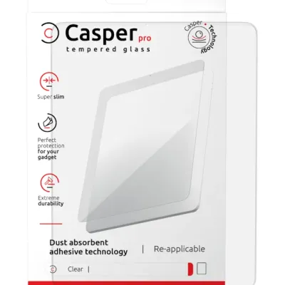 Захисне скло Casper Pro для iPad 7 (2019) / iPad 8 (2020) / iPad 9 (2021) (роздрібна упаковка) (прозоре)