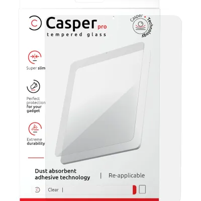 Захисне скло Casper Pro для iPad Pro 11" 1-го покоління / Pro 11" 2-го покоління / Pro 11" 3-го покоління / Pro 11" 4-го покоління (2022) / Air 4 / Air 5 (роздрібна упаковка) (прозоре)