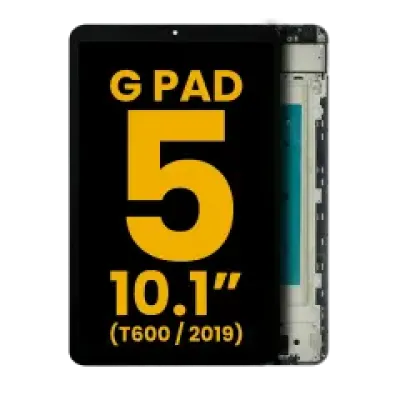 Дисплейний модуль (LCD) з рамкою для LG G Pad 5 10.1 (T600 / 2019) (Refurbished) (чорний)