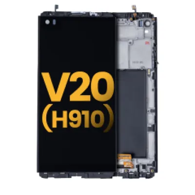 Дисплейний модуль (LCD) з рамкою для LG V20 (H910) (Refurbished) (чорний)