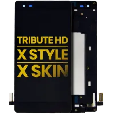 Дисплейний модуль (LCD) з рамкою для LG Tribute HD (LS676) / LG X Style (K200 / L53BL / L56VL) / LG X Skin (F740) (Refurbished) (чорний)