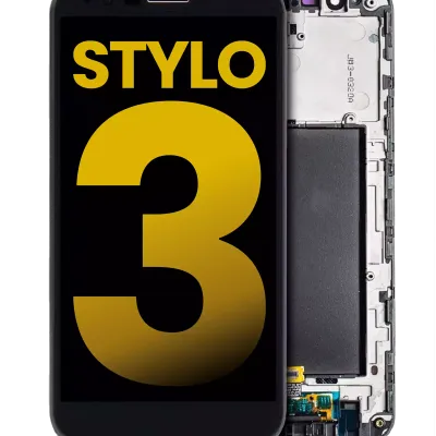 Дисплейний модуль з рамкою для LG Stylo 3 (Refurbished) (чорний)