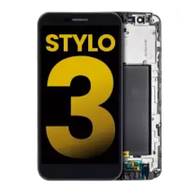 Дисплейний модуль з рамкою для LG Stylo 3 (Refurbished) (чорний)