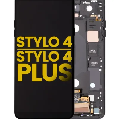 Дисплейний модуль з рамкою для LG Stylo 4 / Stylo 4 Plus (Refurbished) (Aurora Black)