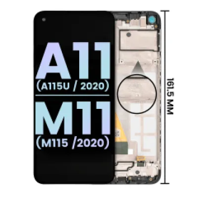 Дисплейний модуль (LCD) з рамкою для Samsung Galaxy A11 (A115U / 2020) M11 (M115 / 2020) (US Version) (Service Pack) (всі кольори)