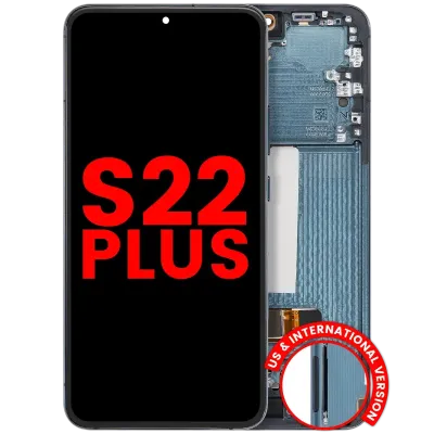Дисплейний модуль (OLED) з рамкою для Samsung Galaxy S22 Plus 5G (US & International Version) (Aftermarket Plus) (зелений)