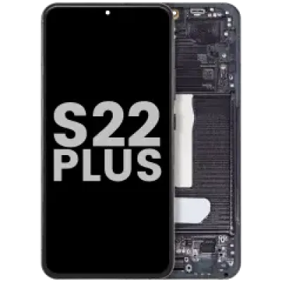 Дисплейний модуль (OLED) з рамкою для Samsung Galaxy S22 Plus 5G (Used OEM Pull: Grade B/C) (Phantom Black)