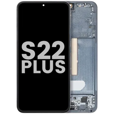 OLED Assembly With Frame For Samsung Galaxy S22 Plus 5G (Used OEM Pull: Grade B/C) (Phantom Green)