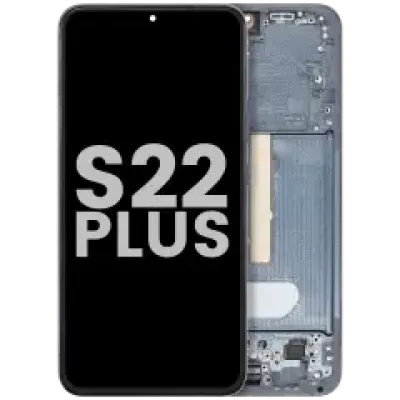 Дисплейний модуль (OLED) з рамкою для Samsung Galaxy S22 Plus 5G (Used OEM Pull: Grade B/C) (Phantom Green)