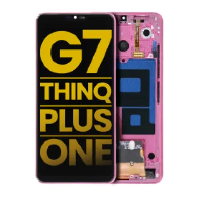 Дисплейний модуль з рамкою для LG G7 ThinQ / G7 Plus / G7 One (Refurbished) (Raspberry Rose)
