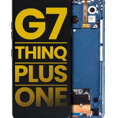 Дисплейний модуль з рамкою для LG G7 ThinQ / G7 Plus / G7 One (Refurbished) (Moroccan Blue)