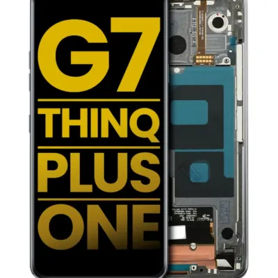 Дисплейний модуль з рамкою для LG G7 ThinQ / G7 Plus / G7 One (Refurbished) (сірий)