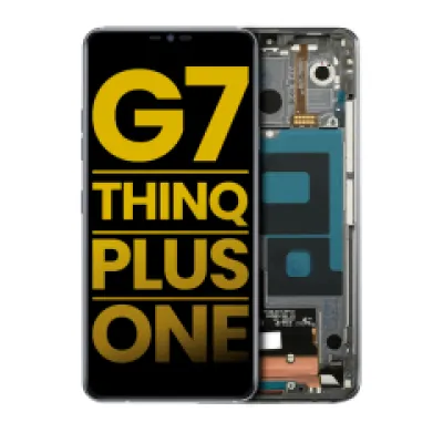 Дисплейний модуль з рамкою для LG G7 ThinQ / G7 Plus / G7 One (Refurbished) (сірий)