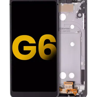 Дисплейний модуль із рамкою для LG G6 (Refurbished) (Astro Black)