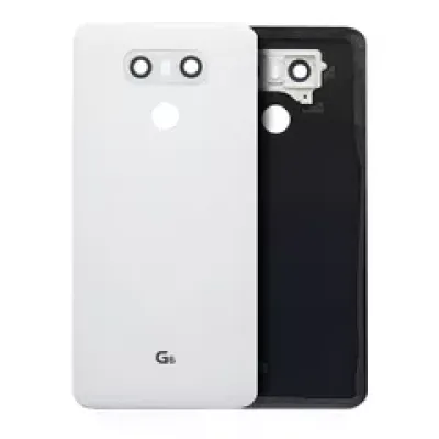 Заднє скло з проклейкою для LG G6 (Mystic White)