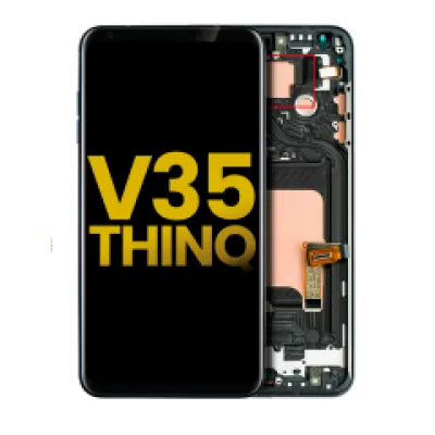 Дисплейний модуль для LG V35 ThinQ (OLED) (With Frame) (Refurbished) (Aurora Black)
