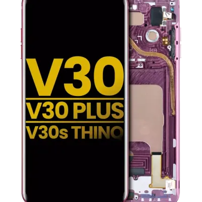 Дисплейний модуль для LG V30 / V30 Plus / V30S ThinQ (OLED) (With Frame) (Refurbished) (Raspberry Rose)