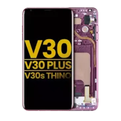 Дисплейний модуль для LG V30 / V30 Plus / V30S ThinQ (OLED) (With Frame) (Refurbished) (Raspberry Rose)